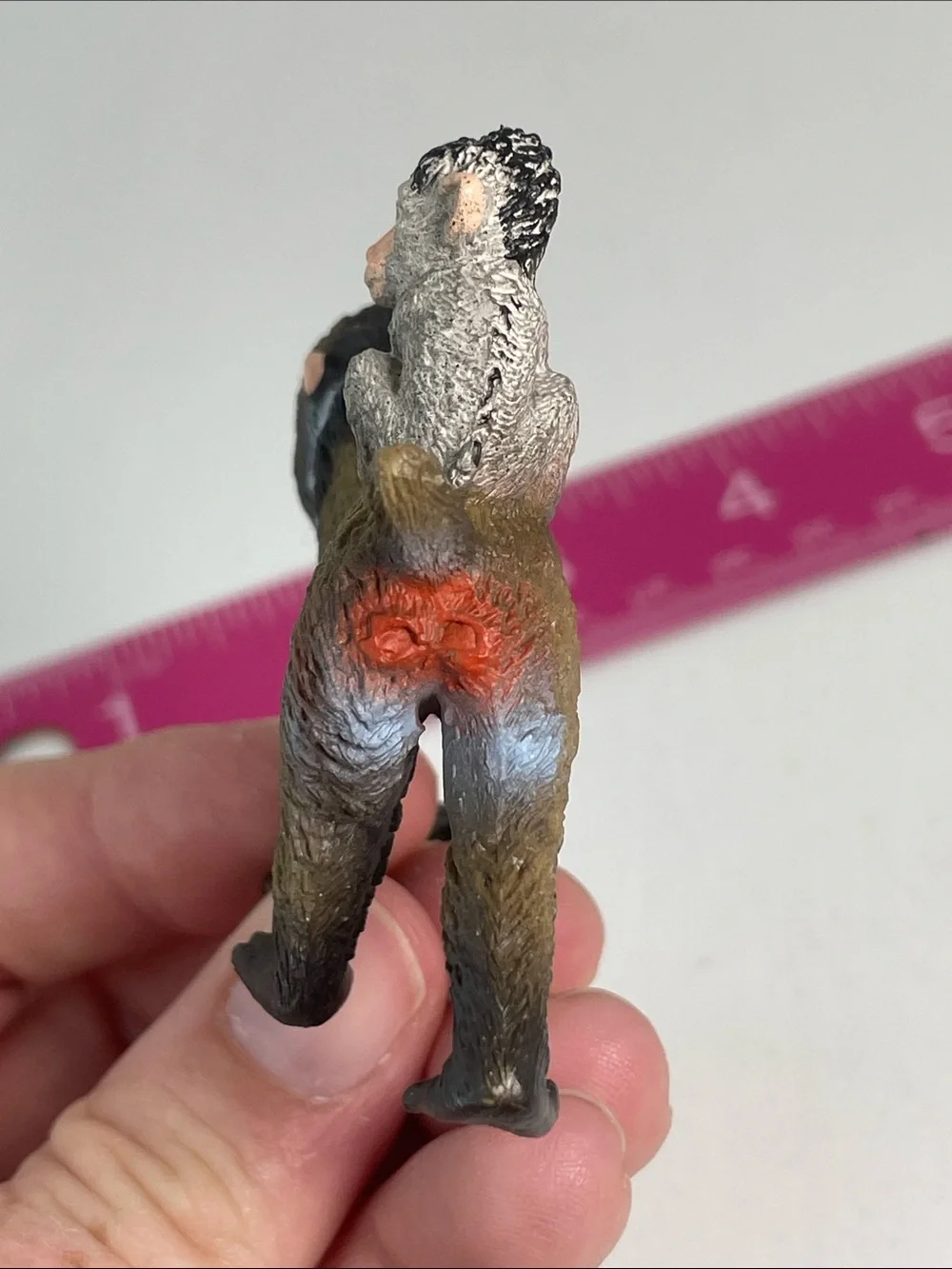 Schleich MANDRILL w/Baby Female Baboon Retired Animal Figure 2013